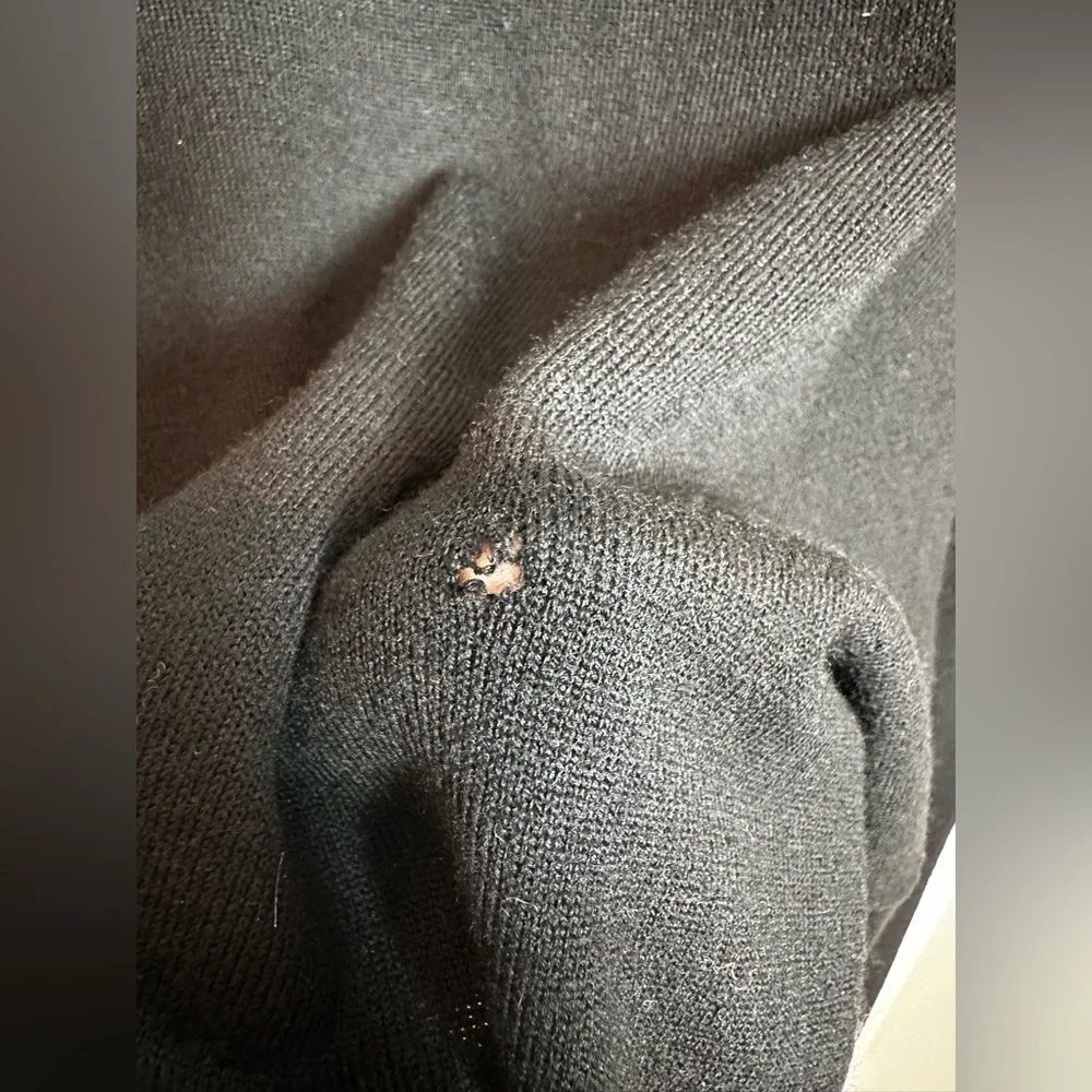 Theory Black Open Front long cardigan - Picture 5 of 8